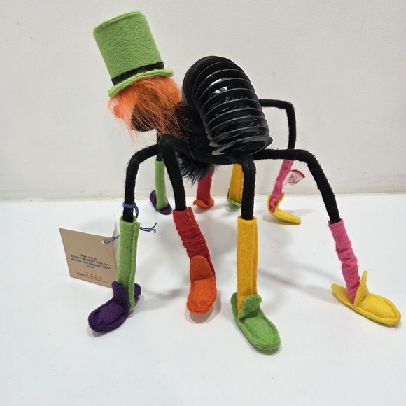 Annalee Doll Halloween Spider 12" 1991 Vintage Posable Decoration With Tags - Picture 5 of 12